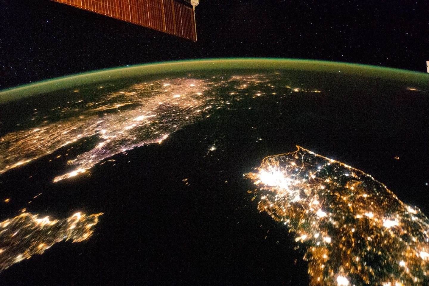 The Koreas at Night - NASA Science